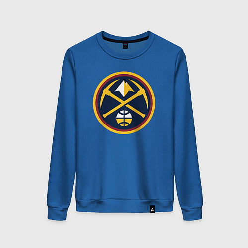 Женский свитшот Denver Nuggets logo / Синий – фото 1