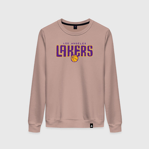 Женский свитшот Team Lakers / Пыльно-розовый – фото 1