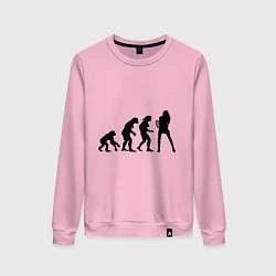 Свитшот хлопковый женский Tennis evolution, цвет: светло-розовый