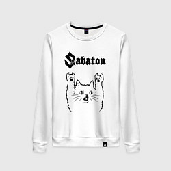 Женский свитшот Sabaton - rock cat