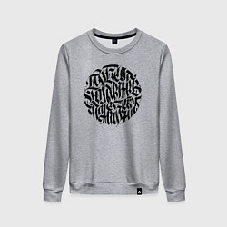 Свитшот хлопковый женский Победа коммунизма, цвет: меланж