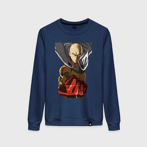 Женский свитшот Saitama fist / Тёмно-синий – фото 1