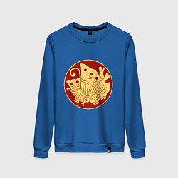 Свитшот хлопковый женский Фукухара Тайра Total War: Shogun 2, цвет: синий