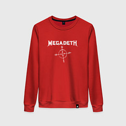 Свитшот хлопковый женский Megadeth: Cryptic Writings, цвет: красный