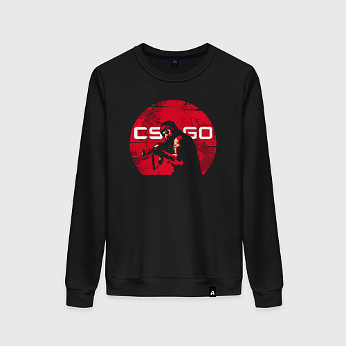 Женский свитшот Red CSGO / Черный – фото 1