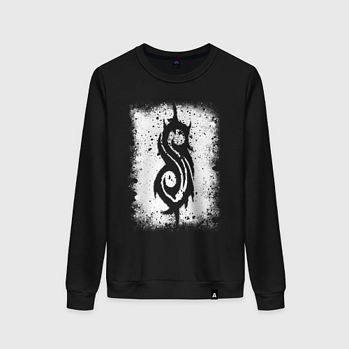 Женский свитшот Slipknot logo / Черный – фото 1