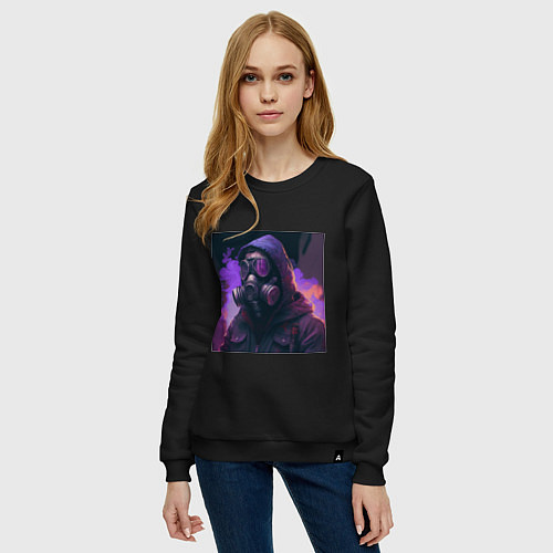 Женский свитшот Апокалипсис / Черный – фото 3