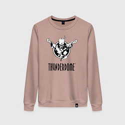 Свитшот хлопковый женский Thunderdome v 2, цвет: пыльно-розовый