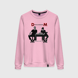 Свитшот хлопковый женский Depeche Mode 2023 Memento Mori - Dave & Martin 02, цвет: светло-розовый