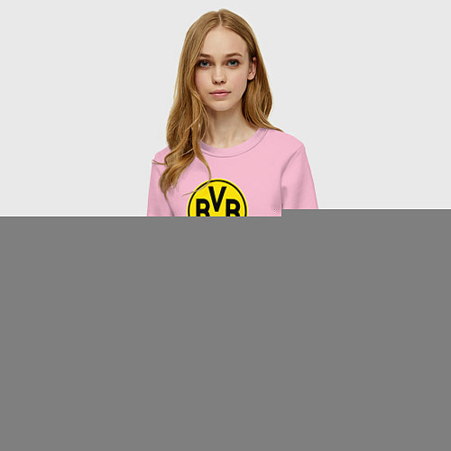 Женский свитшот Borussia fc sport / Светло-розовый – фото 3
