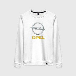 Свитшот хлопковый женский Opel sport auto, цвет: белый