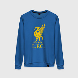 Свитшот хлопковый женский Liverpool sport fc, цвет: синий