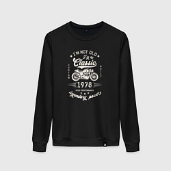 Свитшот хлопковый женский Классика 1978, цвет: черный
