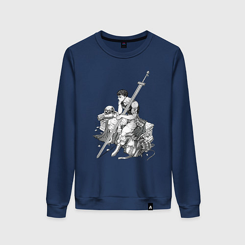 Женский свитшот Берсерк манга и аниме / Тёмно-синий – фото 1