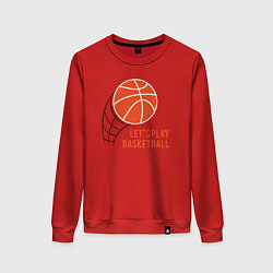 Женский свитшот Давай поиграем в баскетбол