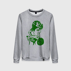 Свитшот хлопковый женский Go Celtics, цвет: меланж
