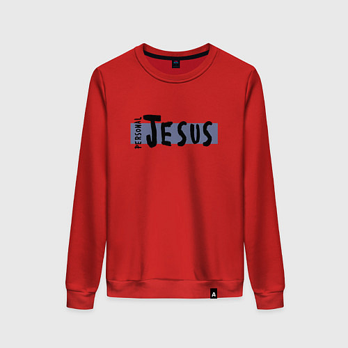 Женский свитшот Depeche Mode - personal jesus logo / Красный – фото 1