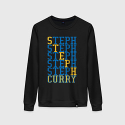 Свитшот хлопковый женский Steph Curry, цвет: черный