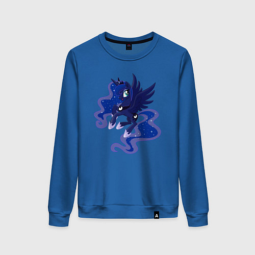 Женский свитшот Принцесса Луна из My Little Pony в кино / Синий – фото 1