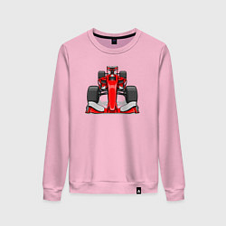 Свитшот хлопковый женский Formula-1 Ferrari, цвет: светло-розовый