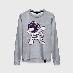 Свитшот хлопковый женский Космонавт dab, цвет: меланж