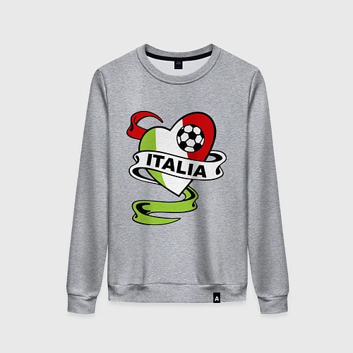 Женский свитшот Italia Football / Меланж – фото 1
