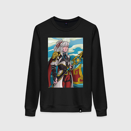 Женский свитшот Цзин Юань - Honkai Star Rail / Черный – фото 1