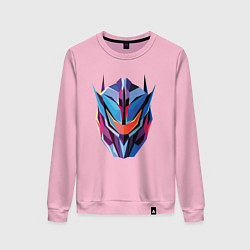 Свитшот хлопковый женский Transformers art, цвет: светло-розовый