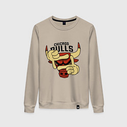 Женский свитшот Bulls logo with hands