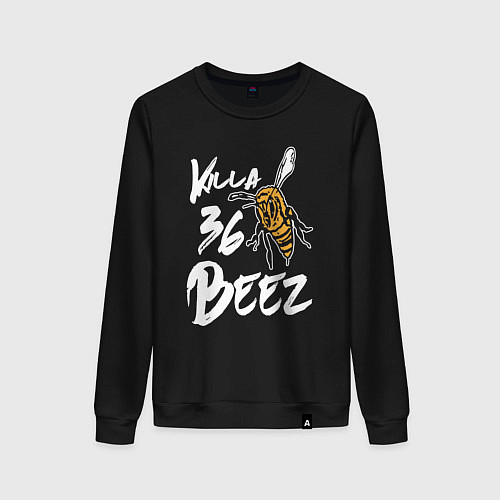 Женский свитшот Killa beez 36 / Черный – фото 1