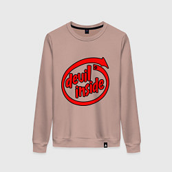 Женский свитшот Дьявол внутри