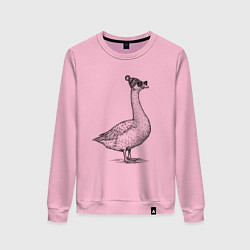 Женский свитшот Гусь хипстер