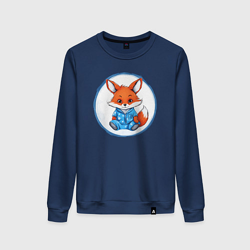 Женский свитшот Милый Лапутик / Тёмно-синий – фото 1