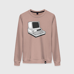 Женский свитшот Ретро компьютер