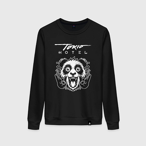 Женский свитшот Tokio Hotel rock panda / Черный – фото 1