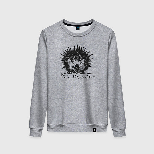 Женский свитшот Великолепие лесных обитателей / Меланж – фото 1
