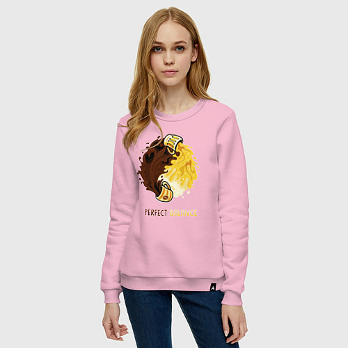 Женский свитшот Идеальный баланс / Светло-розовый – фото 3