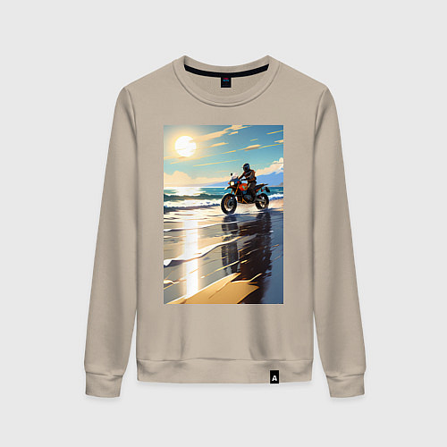 Женский свитшот On the beach / Миндальный – фото 1