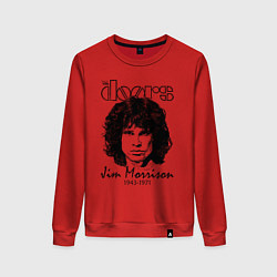 Свитшот хлопковый женский The Doors Jim Morrison, цвет: красный