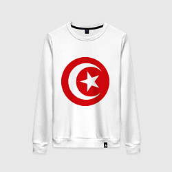 Свитшот хлопковый женский Тунис, цвет: белый