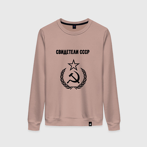 Женский свитшот Свидетели СССР / Пыльно-розовый – фото 1