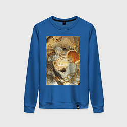 Свитшот хлопковый женский Обещанный Неверленд Норман, цвет: синий