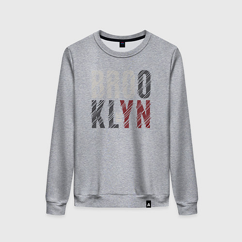 Женский свитшот NYC Brooklyn / Меланж – фото 1