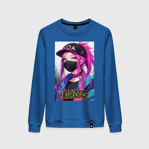 Женский свитшот Akali Kda League Of Legends / Синий – фото 1