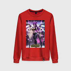 Свитшот хлопковый женский League Of Legends Akali Kda, цвет: красный