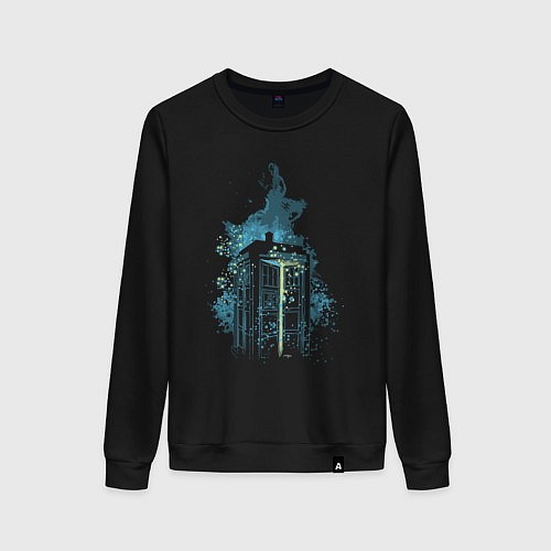 Женский свитшот Tardis magic / Черный – фото 1