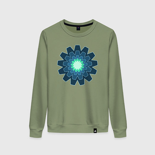 Женский свитшот Шестеренки друг в друге / Авокадо – фото 1