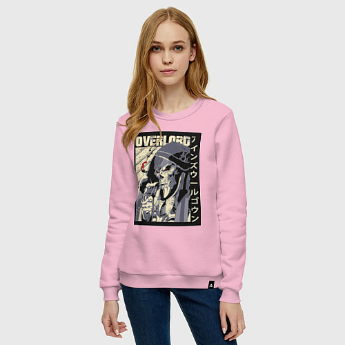 Женский свитшот Повелитель Момонга / Светло-розовый – фото 3