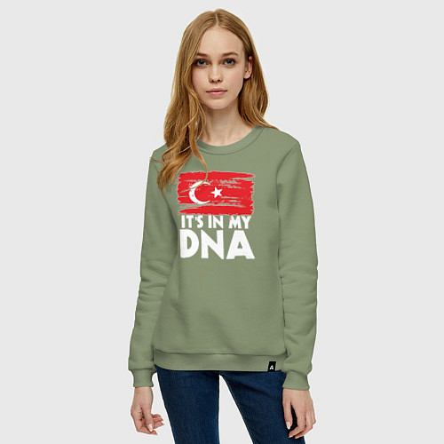 Женский свитшот Турция в ДНК / Авокадо – фото 3