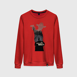 Свитшот хлопковый женский Ходячие мертвецы Рик Граймс, цвет: красный